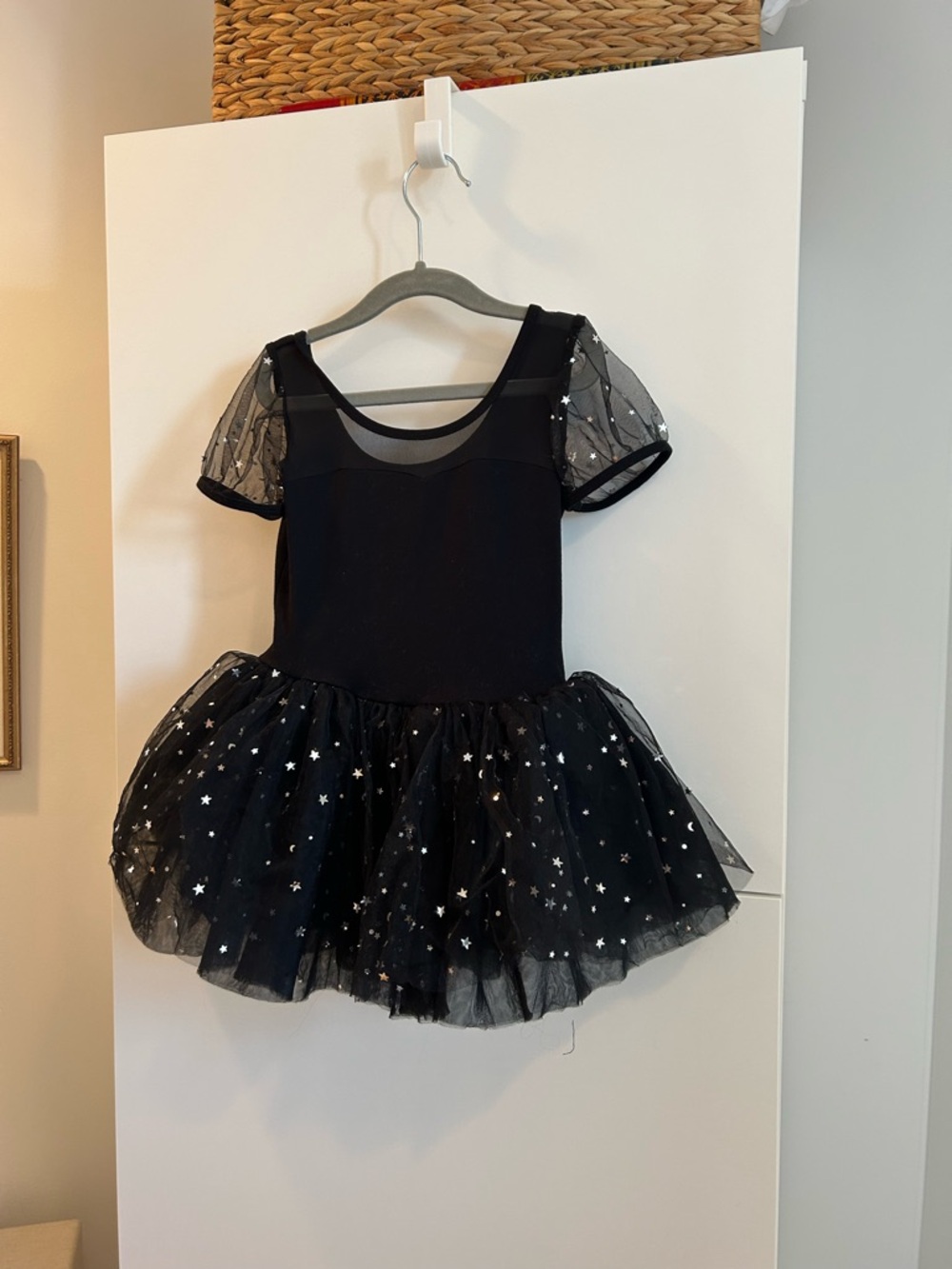 Black Stelle Starry Tulle Ballet Costume Dress - Kids Size 110